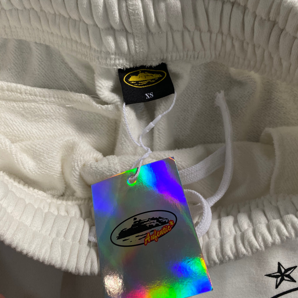 Tracksuit Corteiz 4 star hoodie "White"