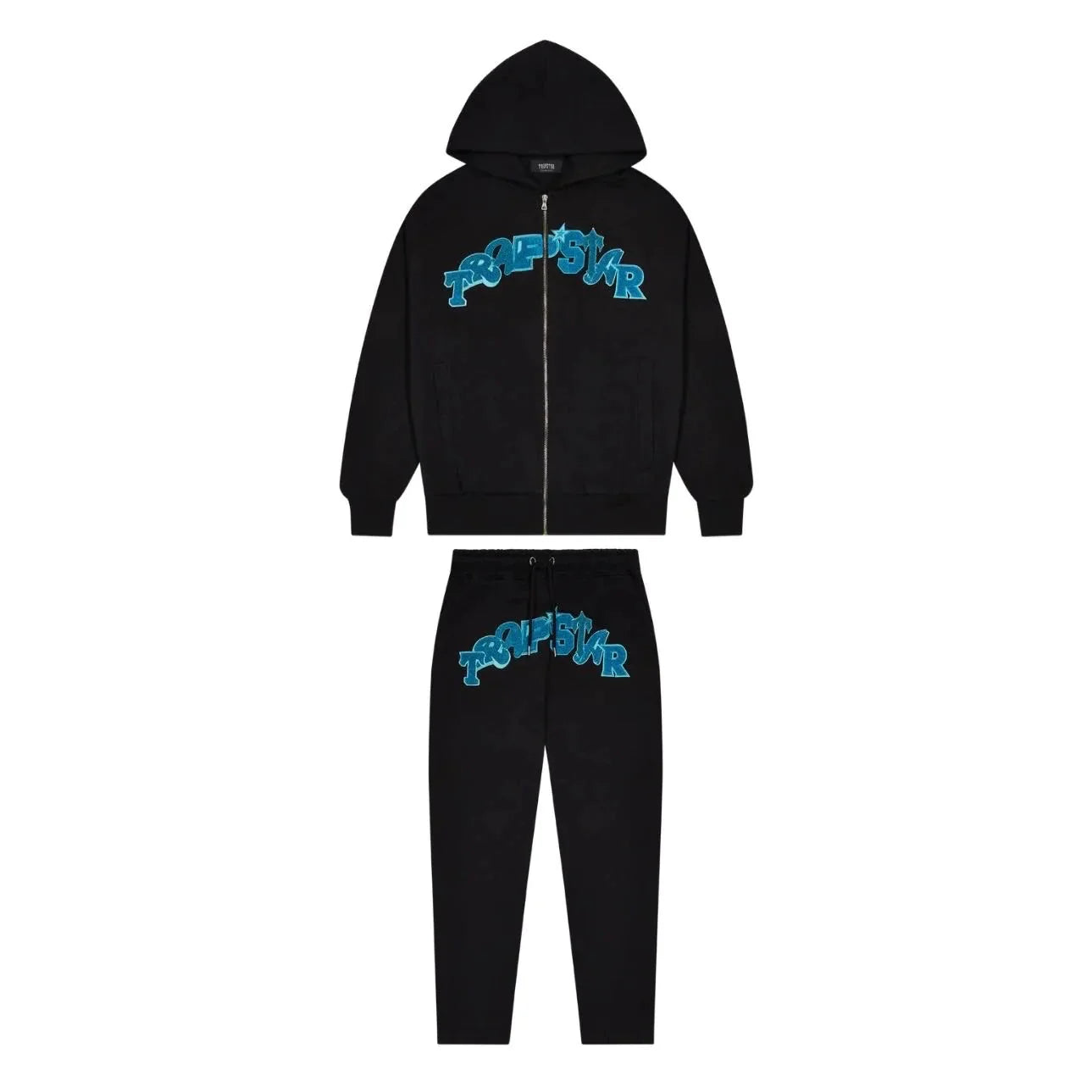 Trapstar Wildcard Chenille Blue Black Set
