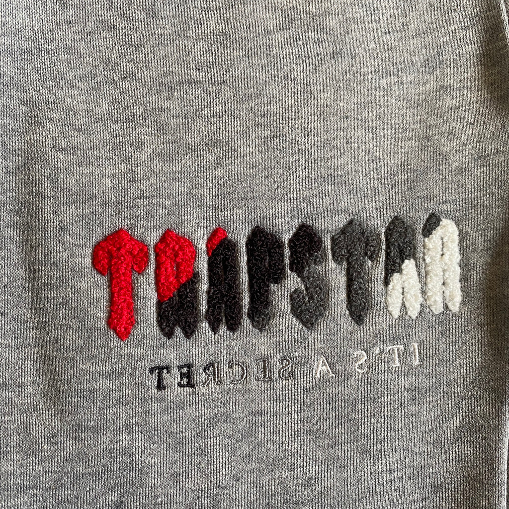 Trapstar Chenille Decoded Hooded Tracksuit "Grey"