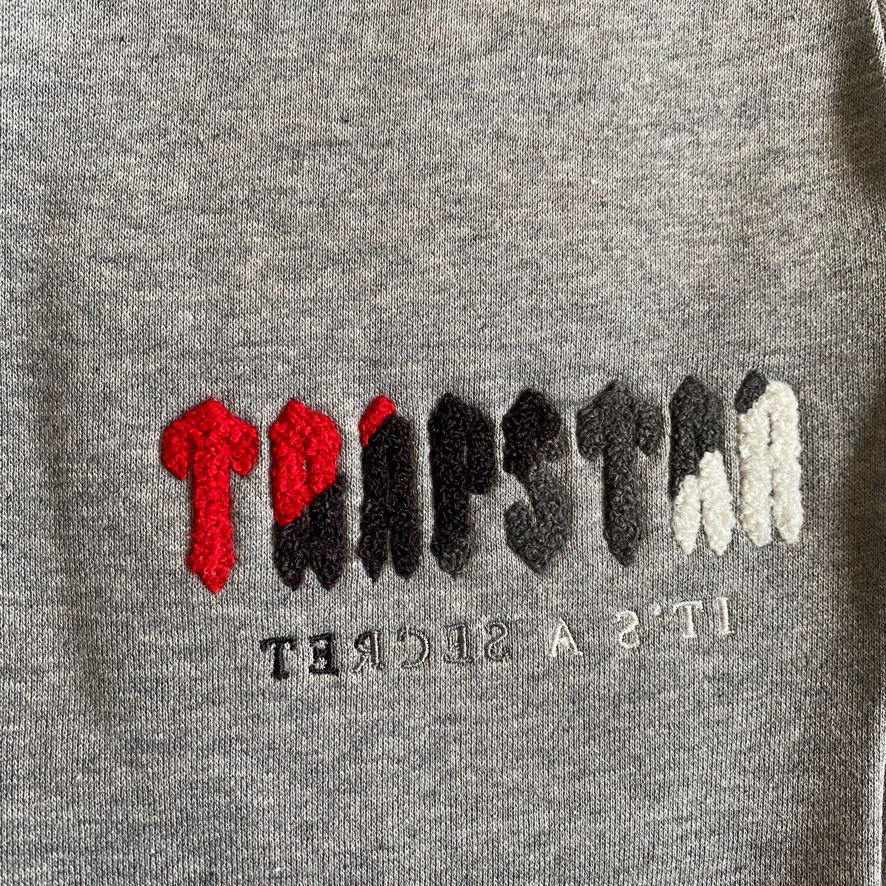 Trapstar Chenille Decoded Hooded Tracksuit "Grey"