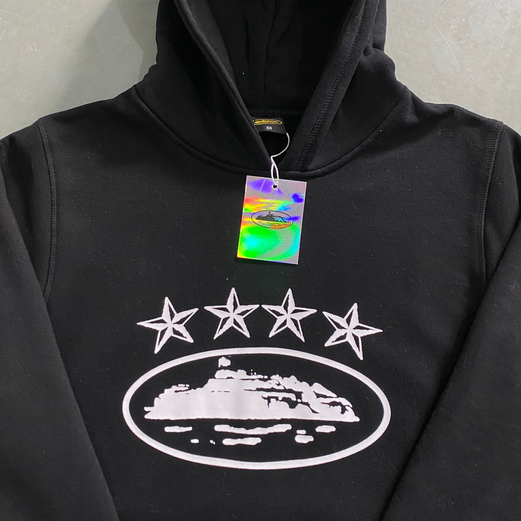 Tracksuit Corteiz 4 star hoodie "Black"