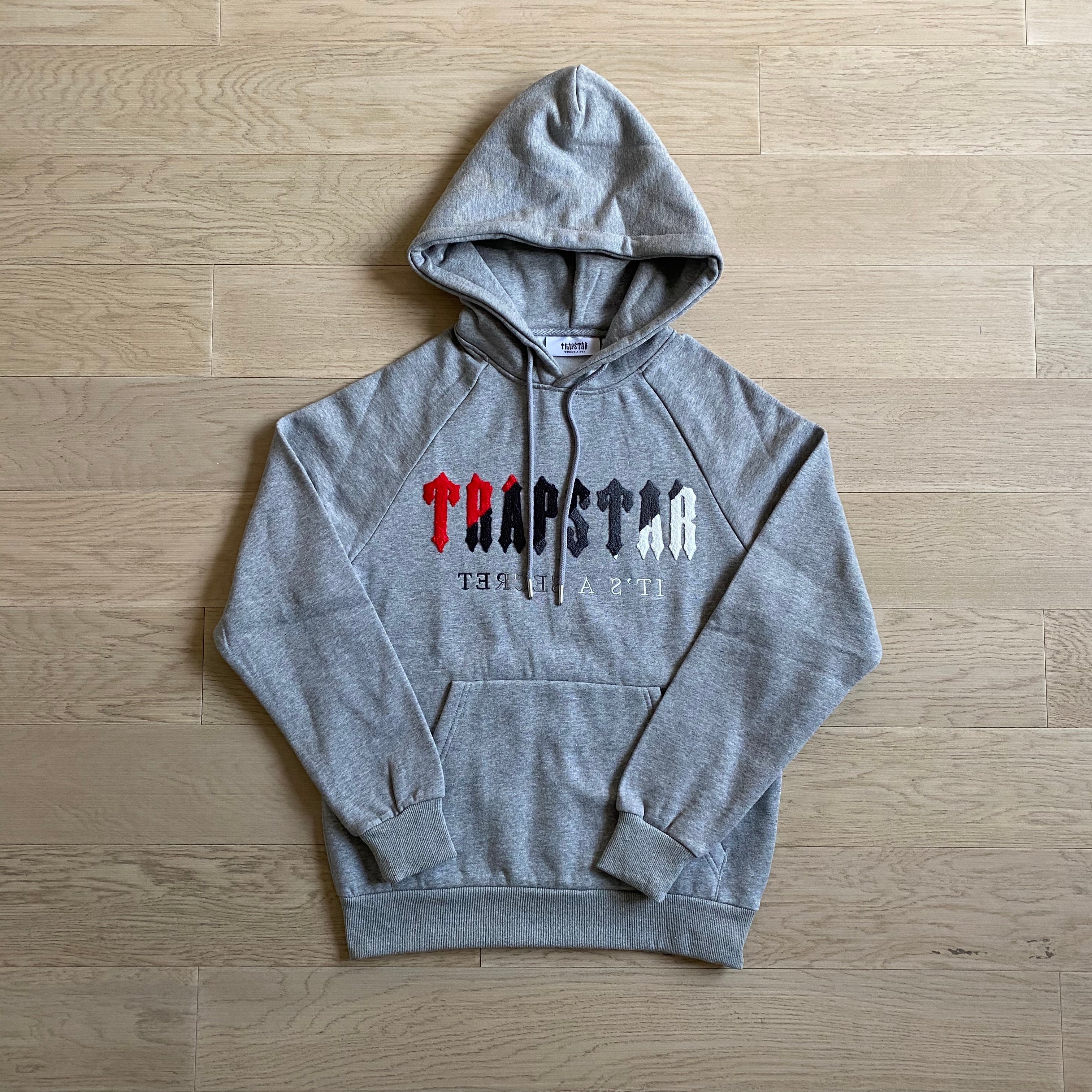 Trapstar Chenille Decoded Hooded Tracksuit "Grey"