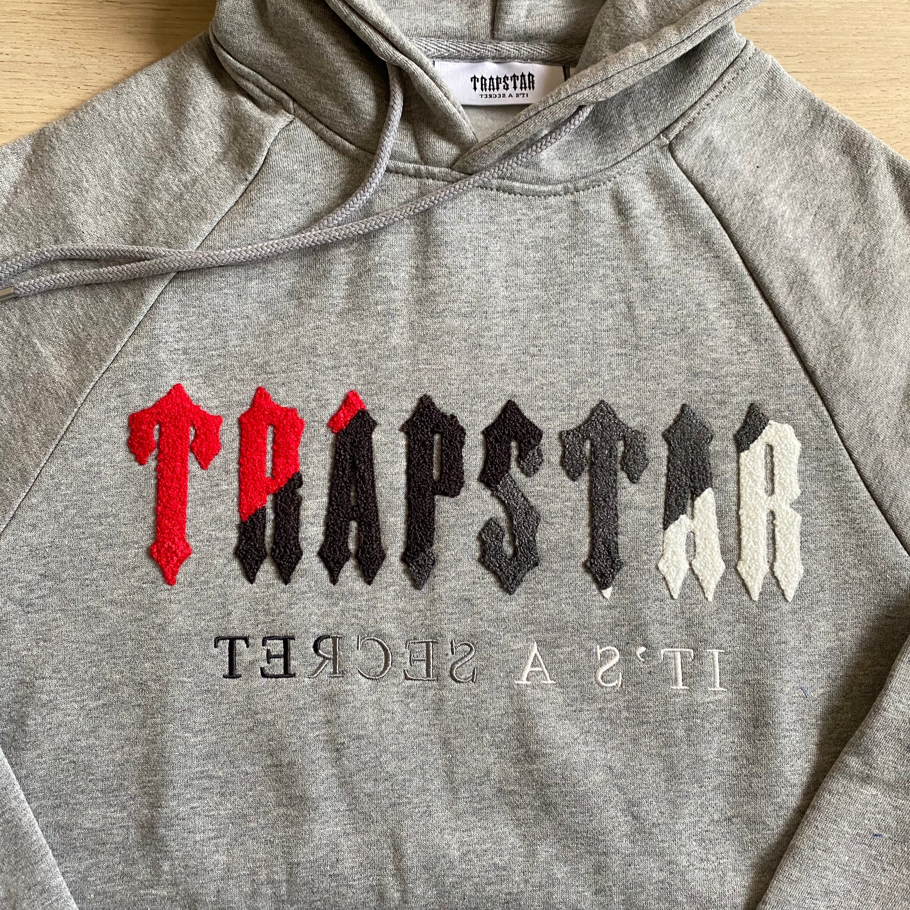 Trapstar Chenille Decoded Hooded Tracksuit "Grey"