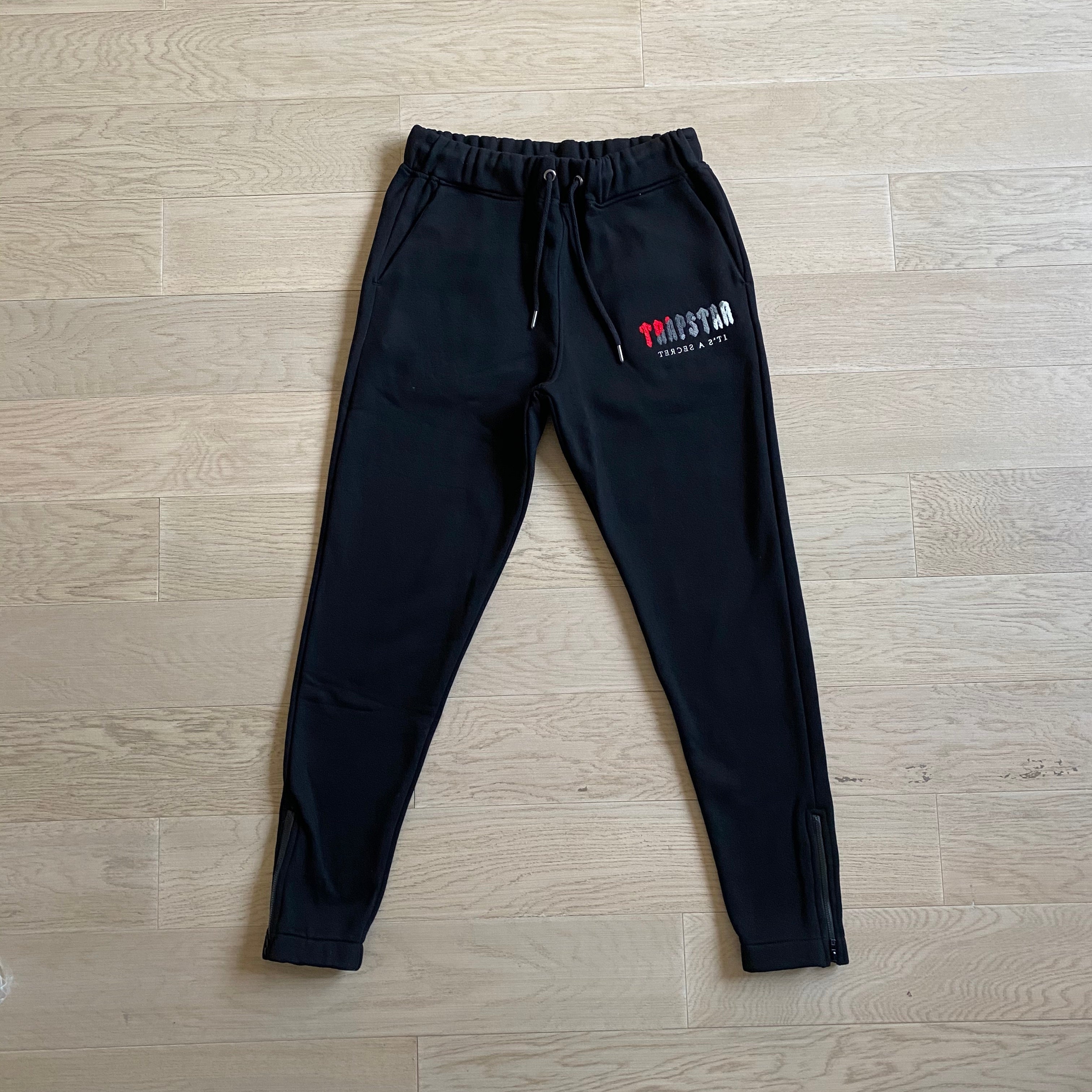 Trapstar Chenille Decoded Hooded Tracksuit "Black"