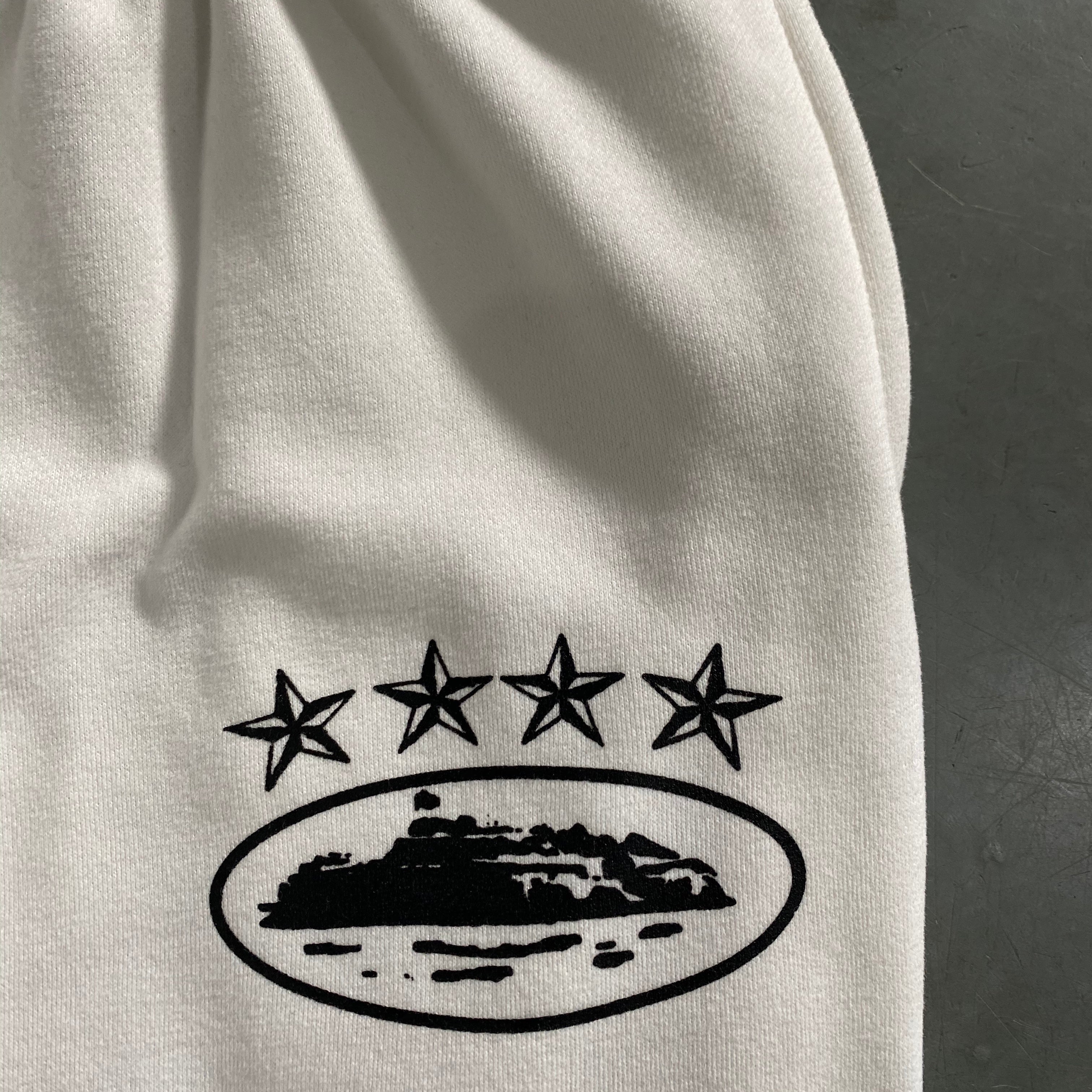 Tracksuit Corteiz 4 star hoodie "White"