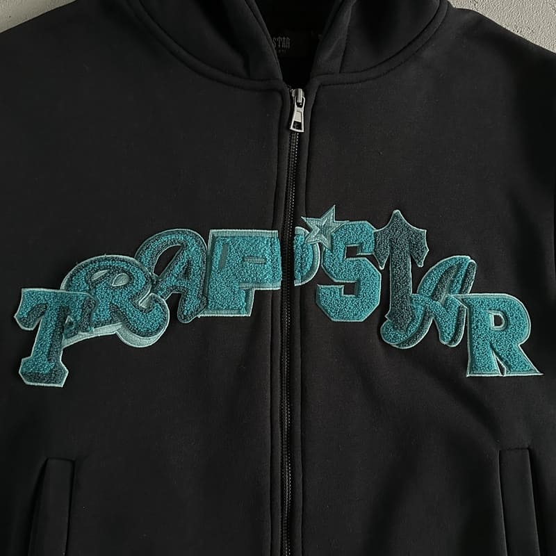 Trapstar Wildcard Chenille Blue Black Set