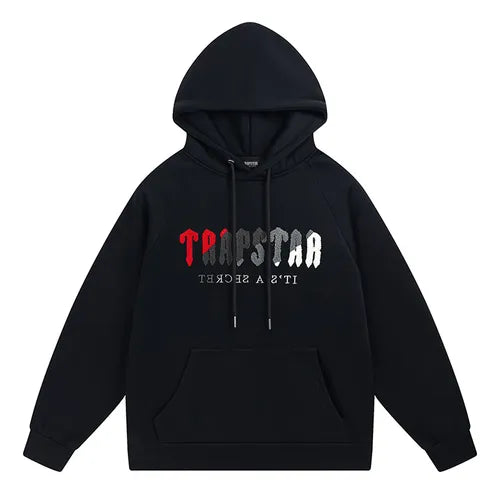 Trapstar Chenille Decoded Hooded Tracksuit "Black"