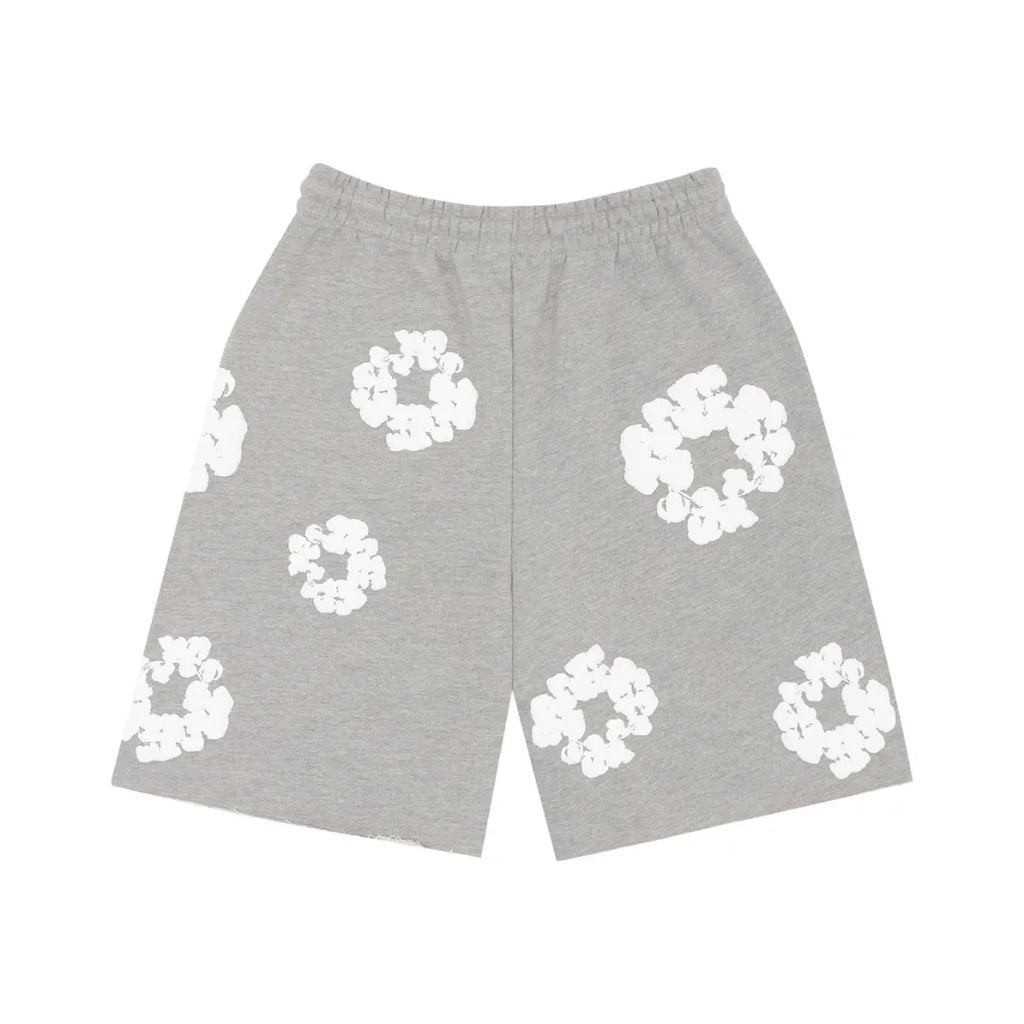 Denim Tears The Cotton Wreath Shorts "Grey"