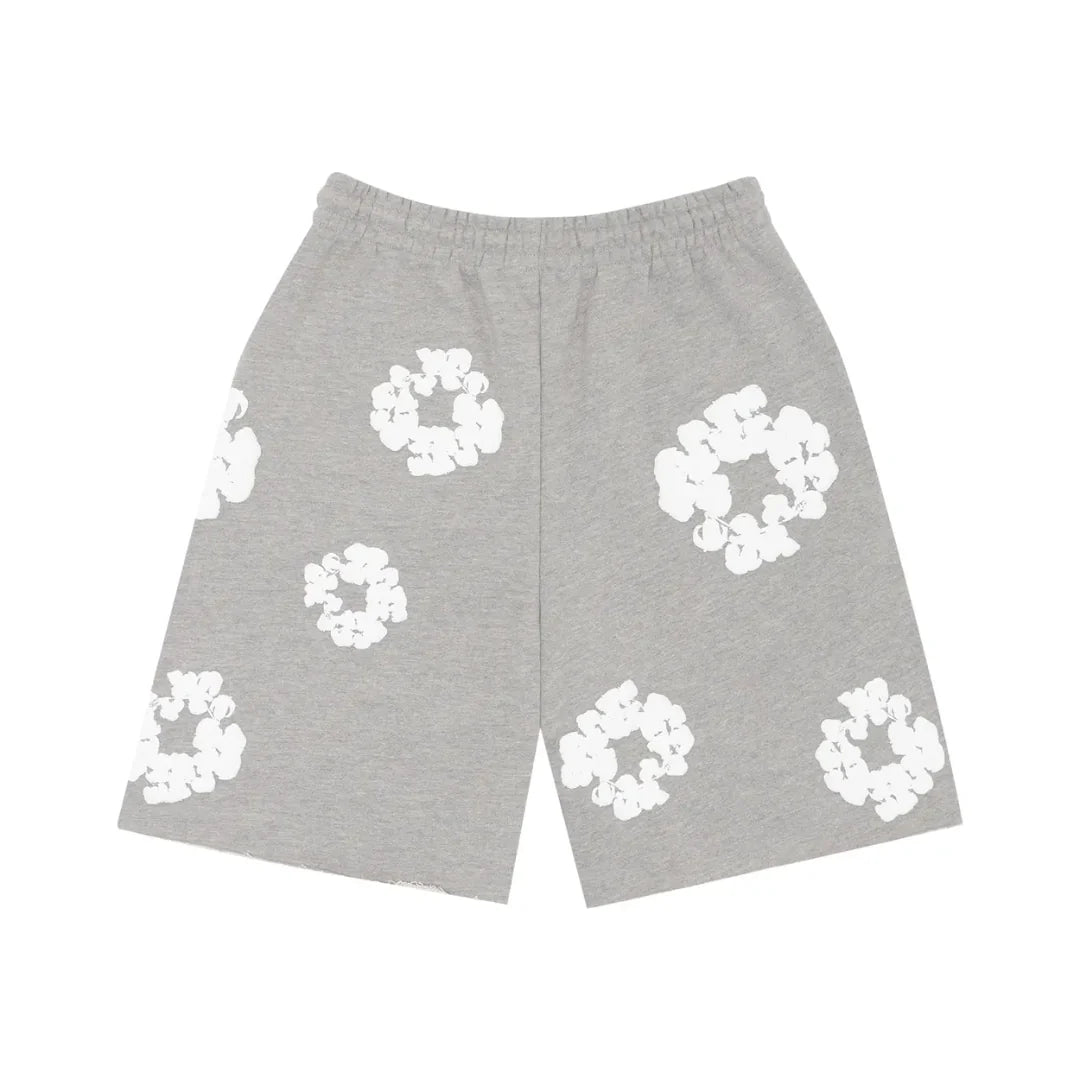 Denim Tears The Cotton Wreath Shorts "Grey"