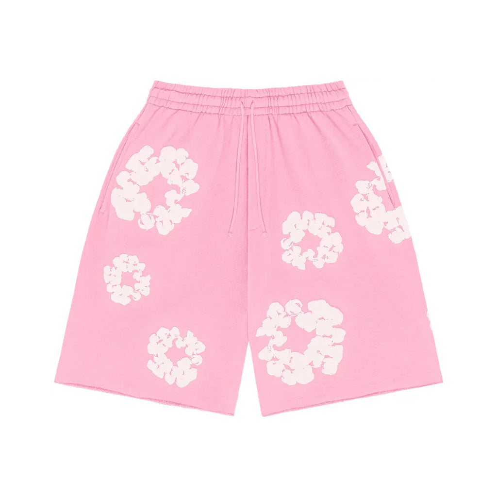 Denim Tears The Cotton Wreath Shorts "Pink"