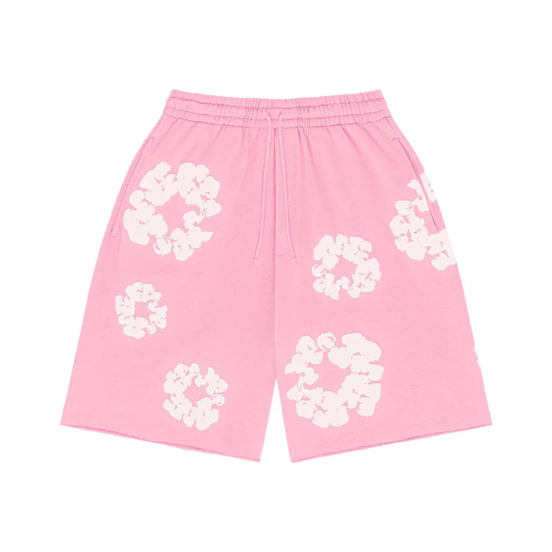 Denim Tears The Cotton Wreath Shorts "Pink"