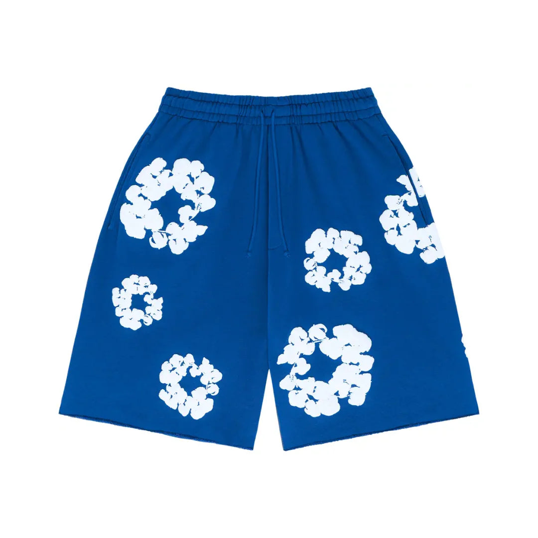 Denim Tears The Cotton Wreath Shorts "Royal Blue"