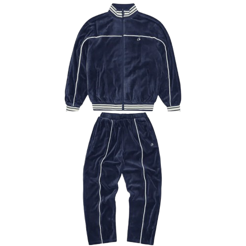 Corteiz Dark Blue Velour AMG Set