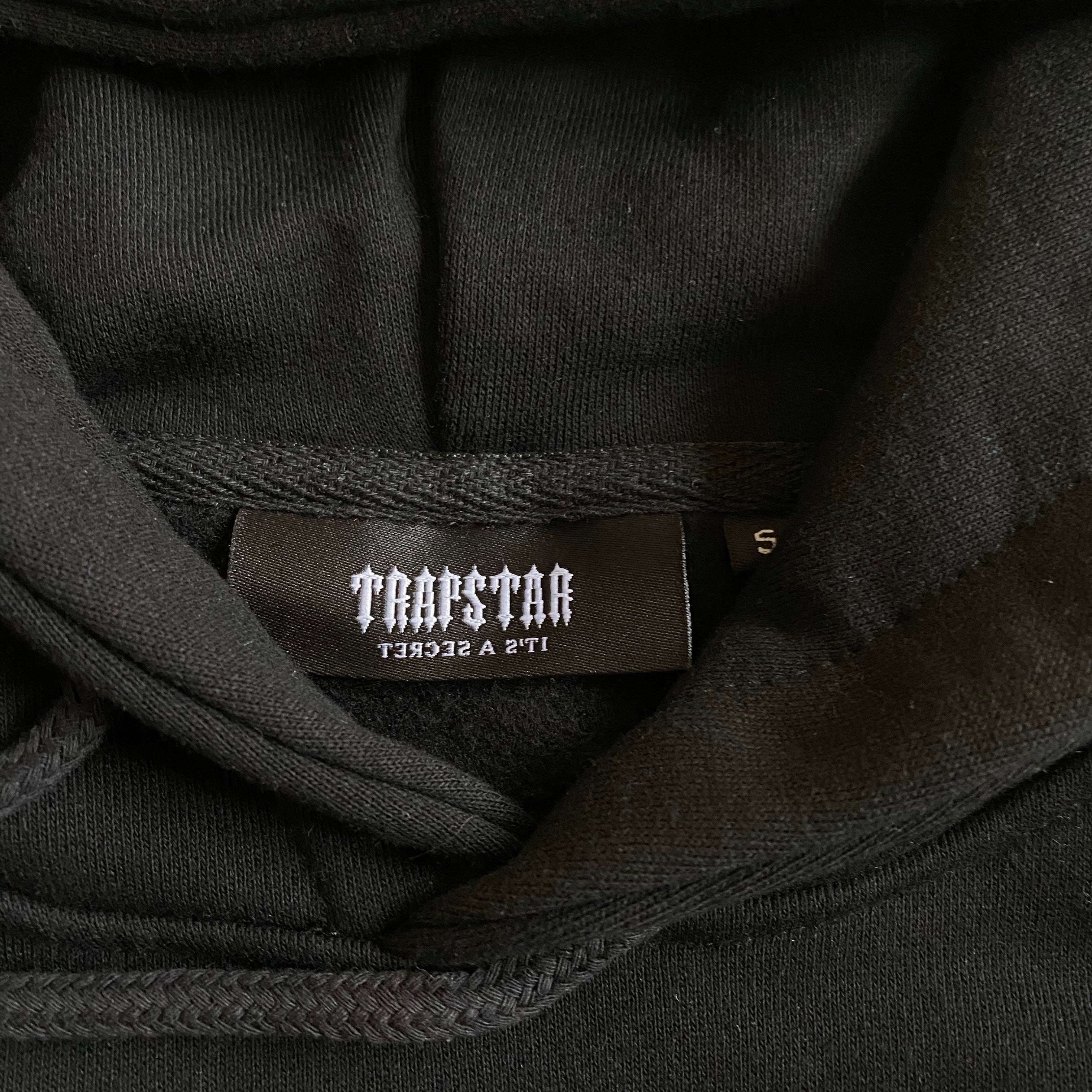 Trapstar Chenille Decoded Hooded Tracksuit "Black"