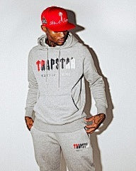Trapstar Chenille Decoded Hooded Tracksuit "Grey"